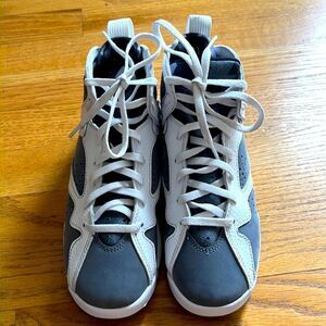 Air Jordan 7 “Flint” HighTop Sneaker Gray White Unisex 3.5 years 2021 EUC